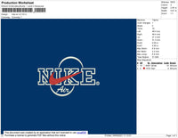 Nike Air V2 Embroidery File 5 size