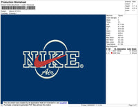 Nike Air V2 Embroidery File 5 size