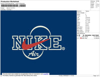 Nike Air V2 Embroidery File 5 size