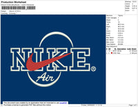 Nike Air V2 Embroidery File 5 size