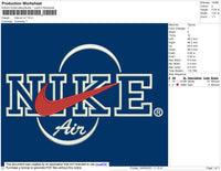 Nike Air V2 Embroidery File 5 size
