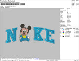 Nike Baby Mickey Embroidery File 4 size