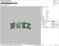 Nike Baby Yoda Embroidery File 4 size