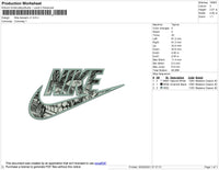 Nike Berserk V1 Embroidery File 4 size