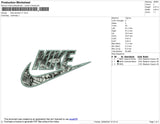 Nike Berserk V1 Embroidery File 4 size