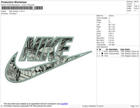 Nike Berserk V1 Embroidery File 4 size