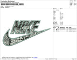 Nike Berserk V1 Embroidery File 4 size