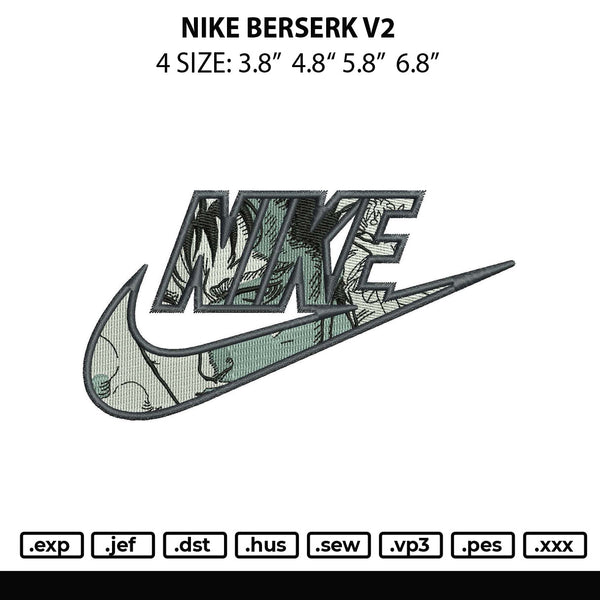 Nike Berserk Embroidery File 4 size