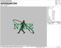Nike Baseball Embroidery File 4 size