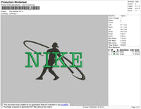 Nike Baseball Embroidery File 4 size