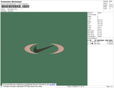 Nike Eclipse Embroidery File 4 size