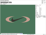 Nike Eclipse Embroidery File 4 size