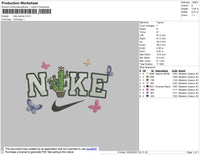 Nike Cactus Embroidery File 4 size