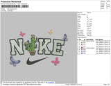 Nike Cactus Embroidery File 4 size