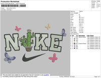 Nike Cactus Embroidery File 4 size