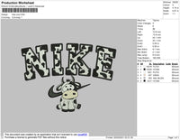 Nike Pattern With Cow Embroidery File 4 size