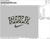Nike Cow Black V2 Embroidery File 7 size