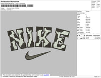 Nike Cow Black V2 Embroidery File 7 size