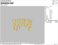 Nike Drip Embroidery File 4 size