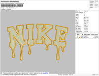 Nike Drip Embroidery File 4 size