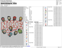 Nike Avenger Embroidery File 4 size