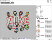 Nike Avenger Embroidery File 4 size