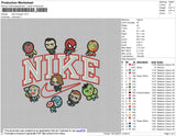 Nike Avenger Embroidery File 4 size