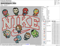 Nike Avenger Embroidery File 4 size
