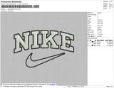 Nike Tatami Fill V2 Embroidery File 4 size