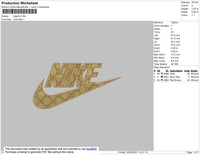 Nike Swoosh GC Embroidery File 4 size