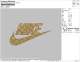 Nike Swoosh GC Embroidery File 4 size