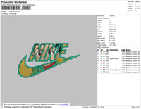 Nike Gon Embroidery File 4 size