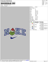Nike Grinch Embroidery File 4 size