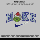 Nike Grinch Embroidery File 4 size