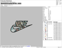 Nike Swoosh Kimetsu Embroidery File 4 size
