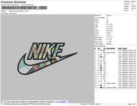 Nike Swoosh Kimetsu Embroidery File 4 size