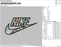 Nike Swoosh Kimetsu Embroidery File 4 size
