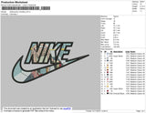 Nike Swoosh Kimetsu Embroidery File 4 size