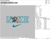 Nike Lilo And Stitch Embroidery File 4 size