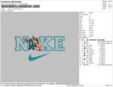Nike Lilo And Stitch Embroidery File 4 size