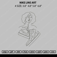 Nike Lineart Embroidery File 4 size