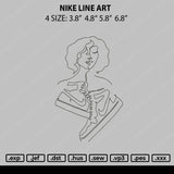 Nike Lineart Embroidery File 4 size