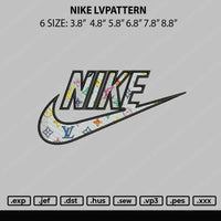 Nike Lvpattern Embroidery File 6 size