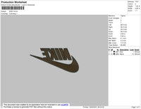 Nike Mirror Embroidery File 4 size