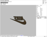 Nike Mirror Embroidery File 4 size