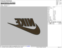 Nike Mirror Embroidery File 4 size