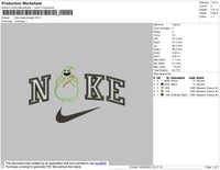 Nike Oogie Boogie Embroidery File 4 size