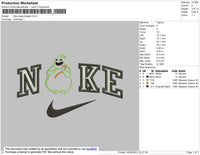 Nike Oogie Boogie Embroidery File 4 size