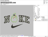 Nike Oogie Boogie Embroidery File 4 size