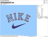 Nike Outline V7 Embroidery File 4 size